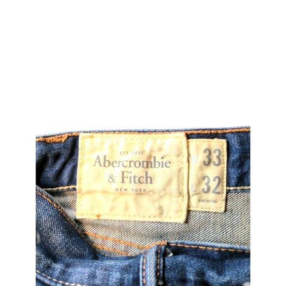 Abercrombie & Fitch Cut Off Jorts Size 33 Denim Jean Shorts Frayed Hem Mens S - Picture 12 of 13